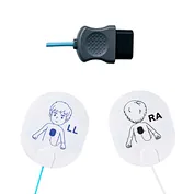 Pediatric disposable defibrillation electrode, 1.2m